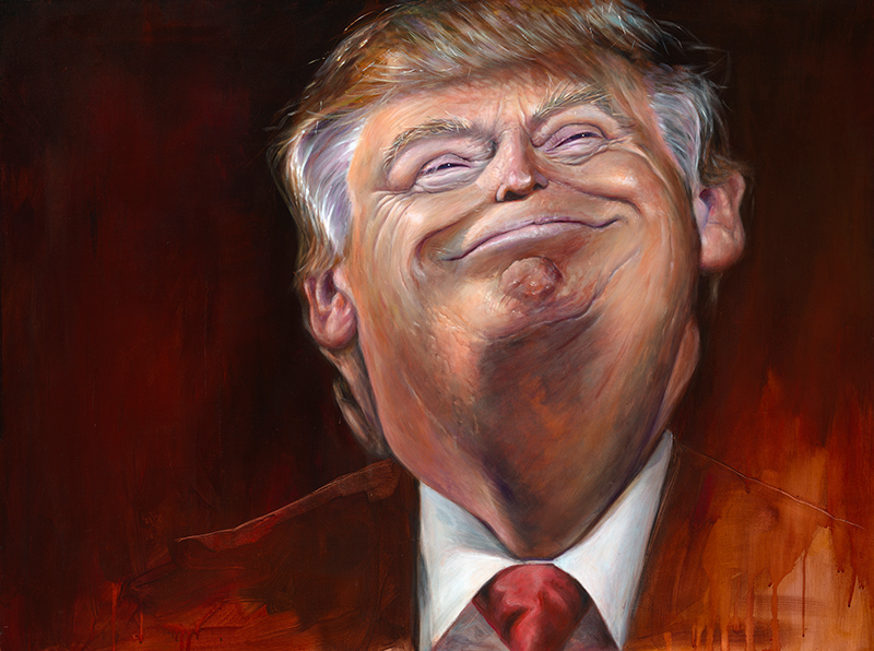 Donald Trump portrait by Derren Brown