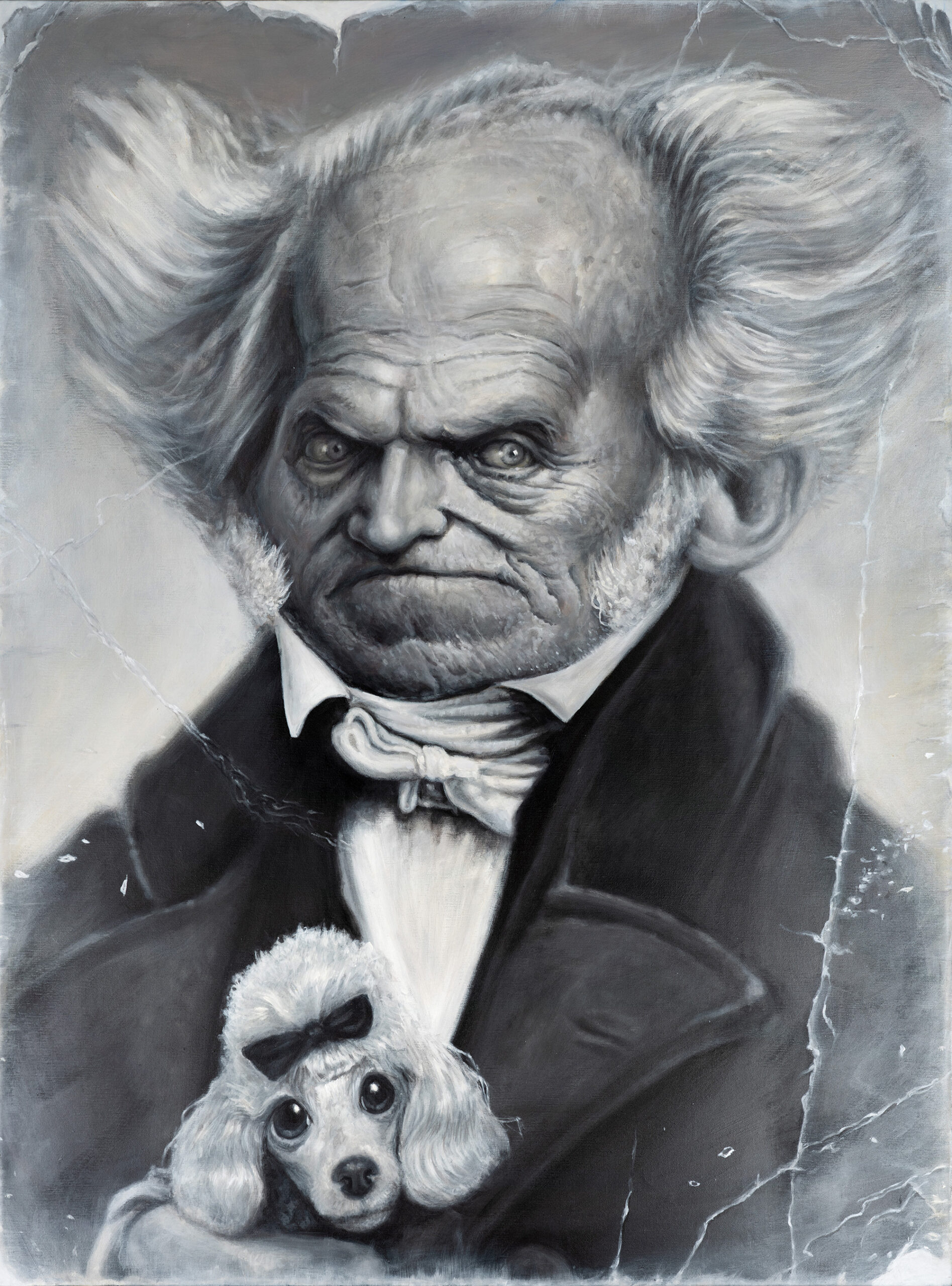 Arthur Schopenhauer portrait by Derren Brown