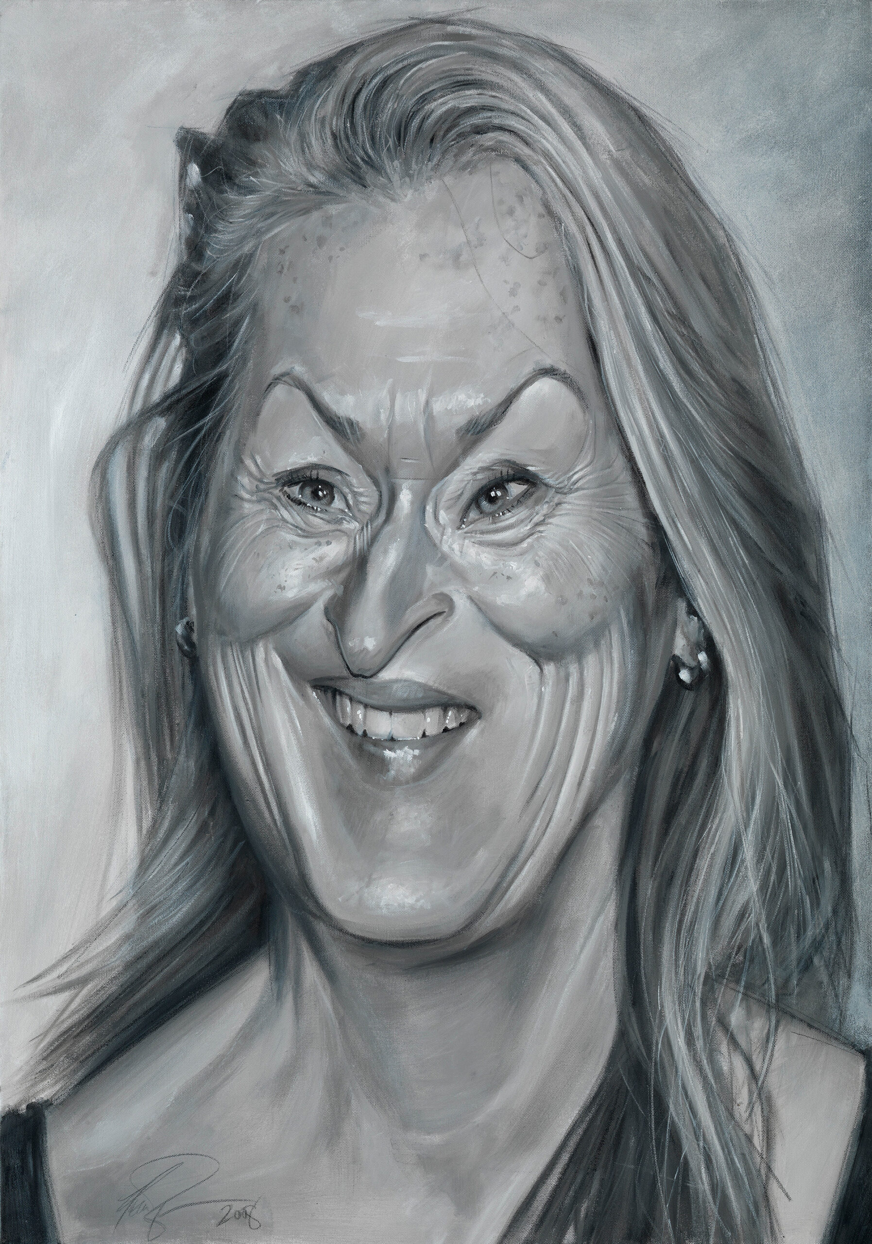 Meryl Streep portrait by Derren Brown