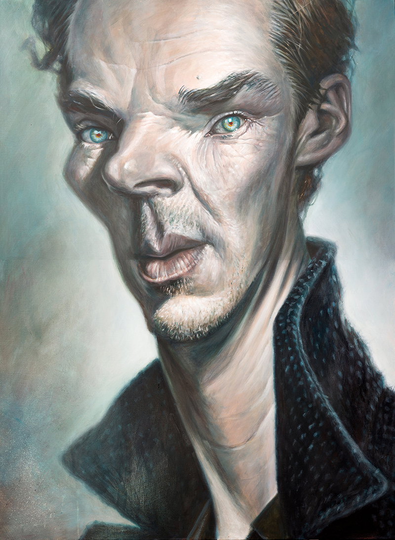 Benedict Cumberbatch portrait by Derren Brown