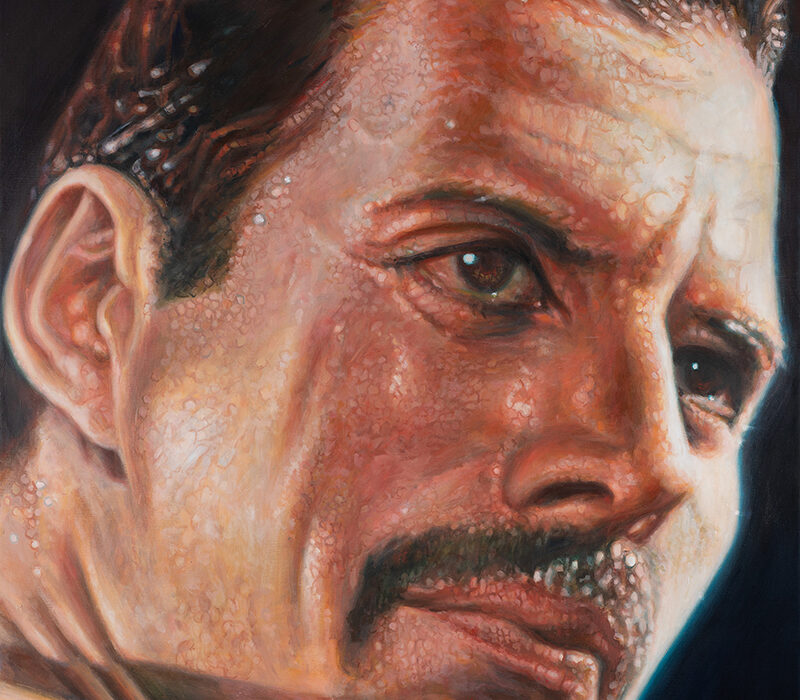 Freddie Mercury portrait by Derren Brown