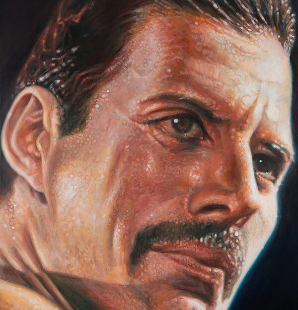 Freddie Mercury portrait by Derren Brown