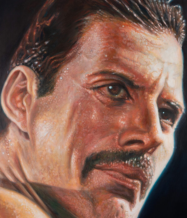 Freddie Mercury portrait by Derren Brown