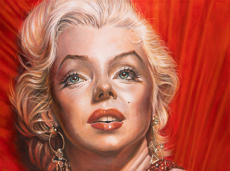 Marilyn Monroe portrait by Derren Brown
