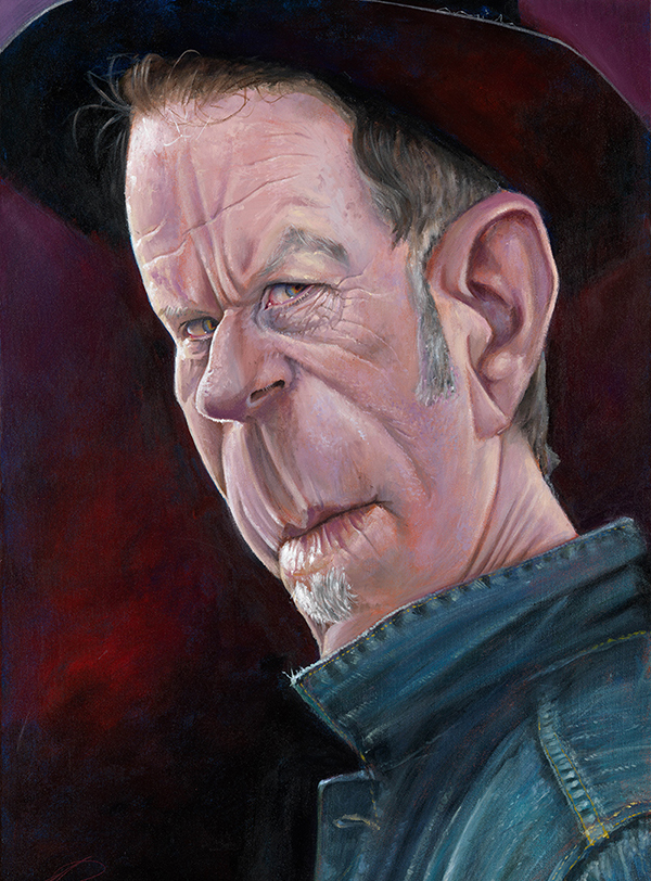 Tom Waits portrait by Derren Brown