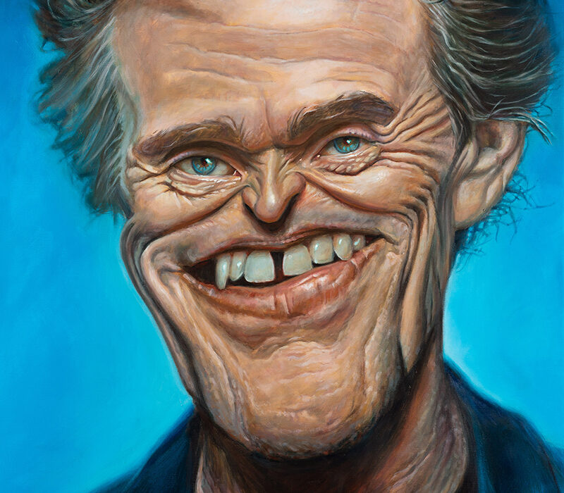 Willem Dafoe portrait by Derren Brown