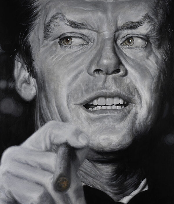 Jack Nicholson portrait by Derren Brown