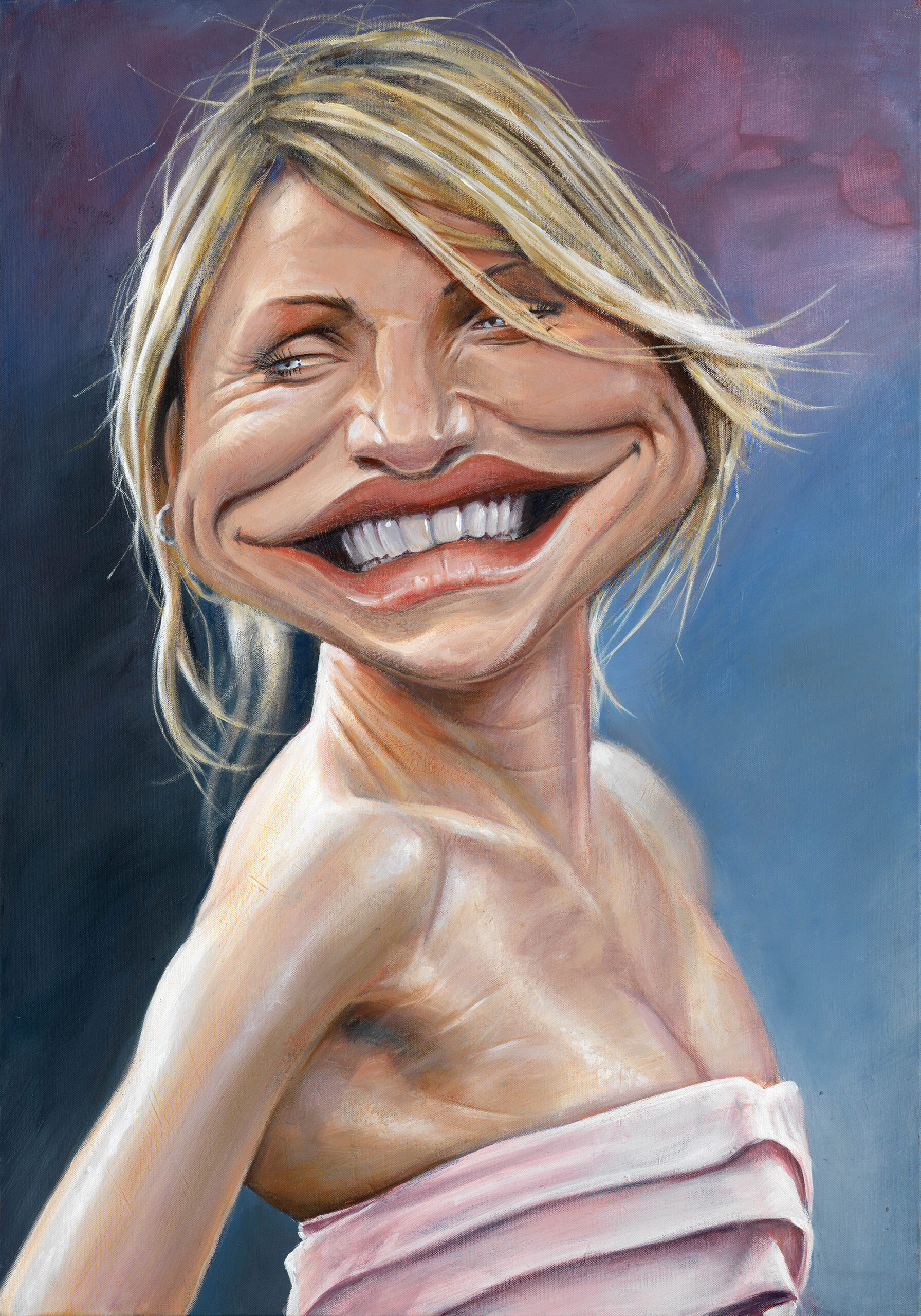 Cameron Diaz portrait by Derren Brown