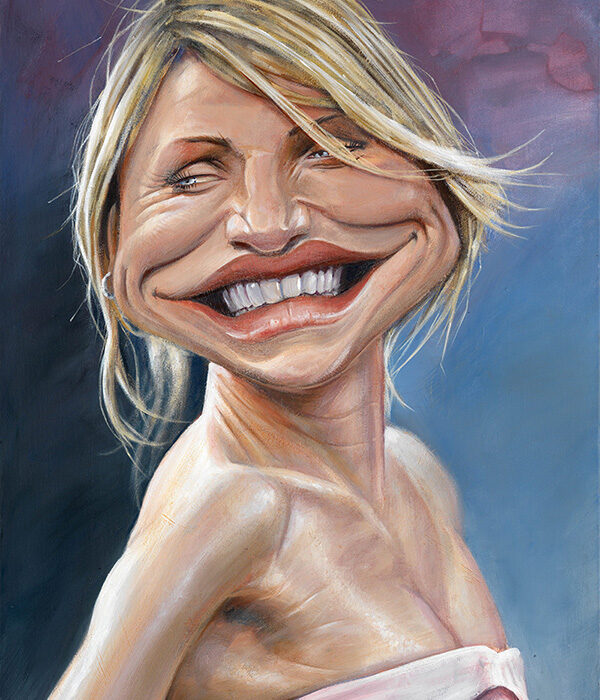 Cameron Diaz portrait by Derren Brown