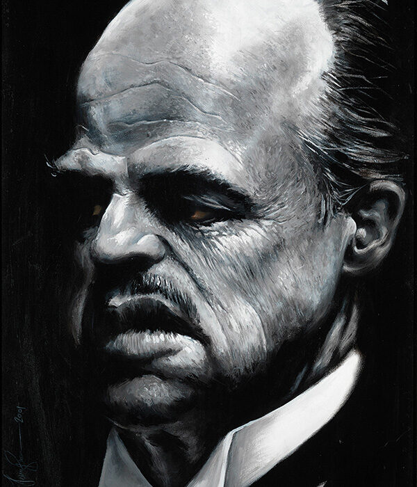 Marlon Brando portrait by Derren Brown