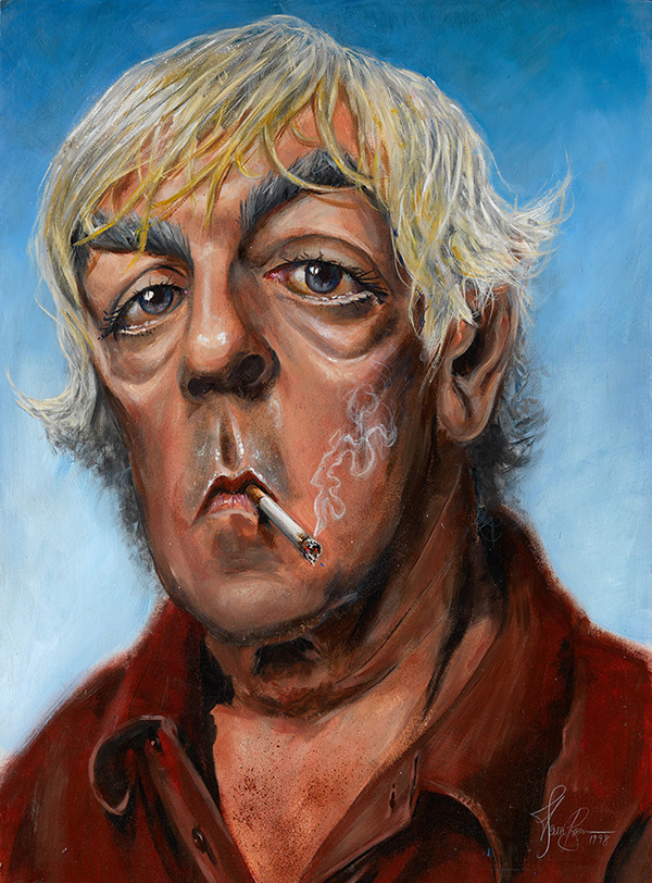 Peter Cook portrait by Derren Brown