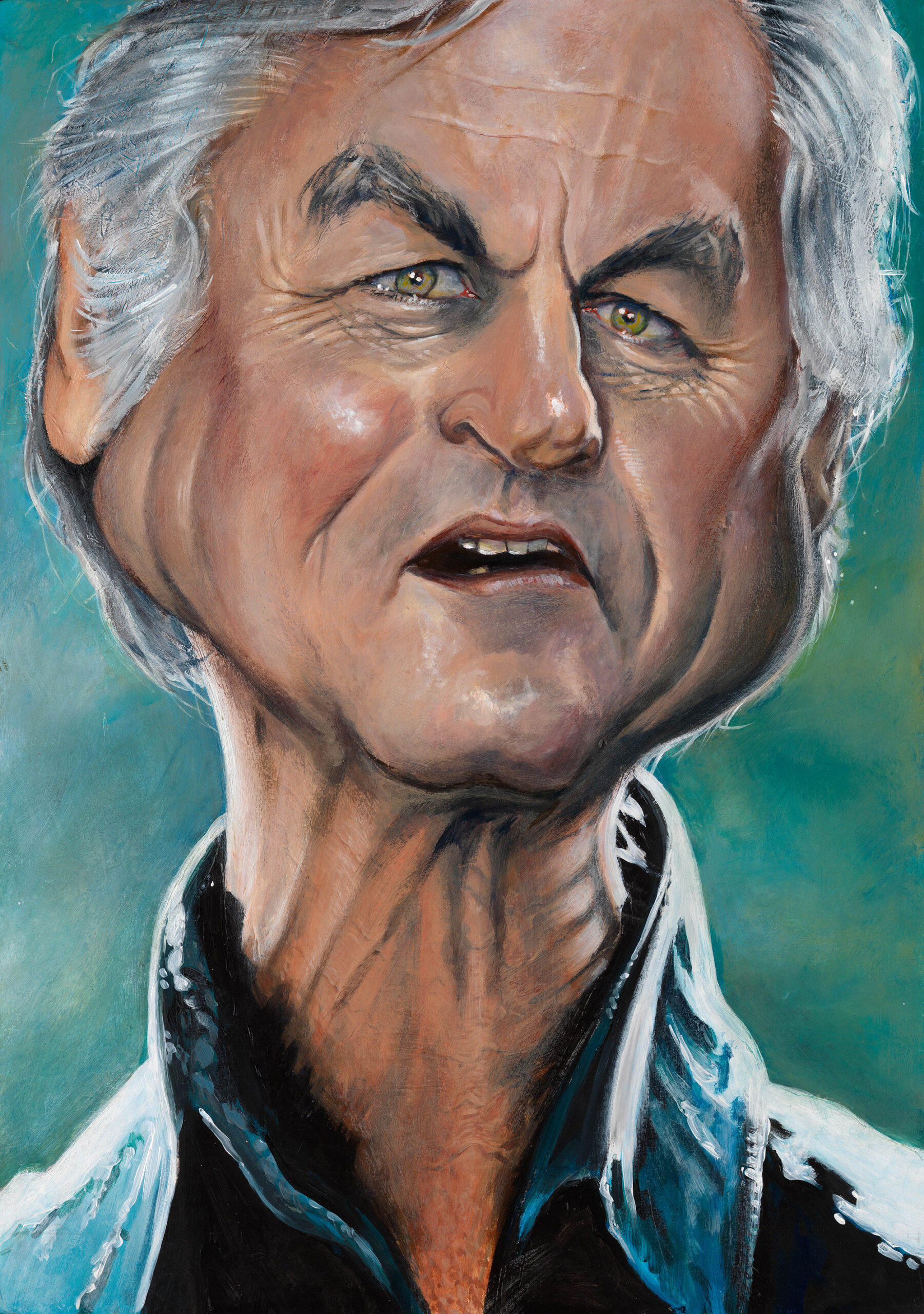 Richard Dawkins portrait by Derren Brown