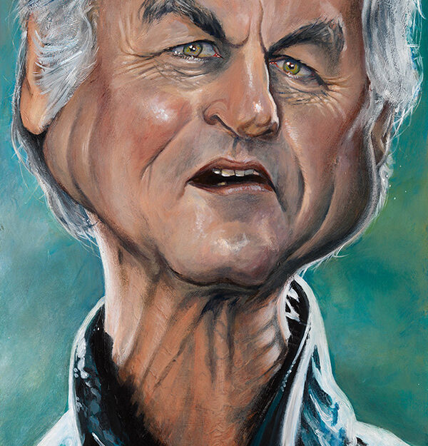 Richard Dawkins portrait by Derren Brown