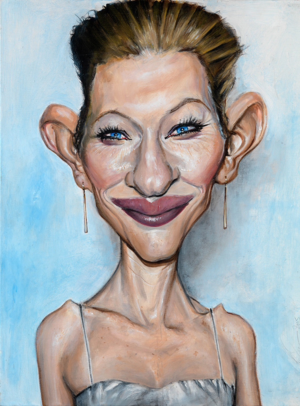 Cate Blanchett portrait by Derren Brown