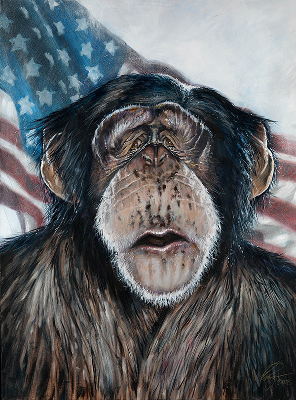 George W. Bush portrait by Derren Brown
