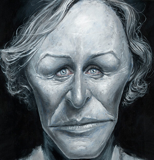 Glenn Close portrait by Derren Brown