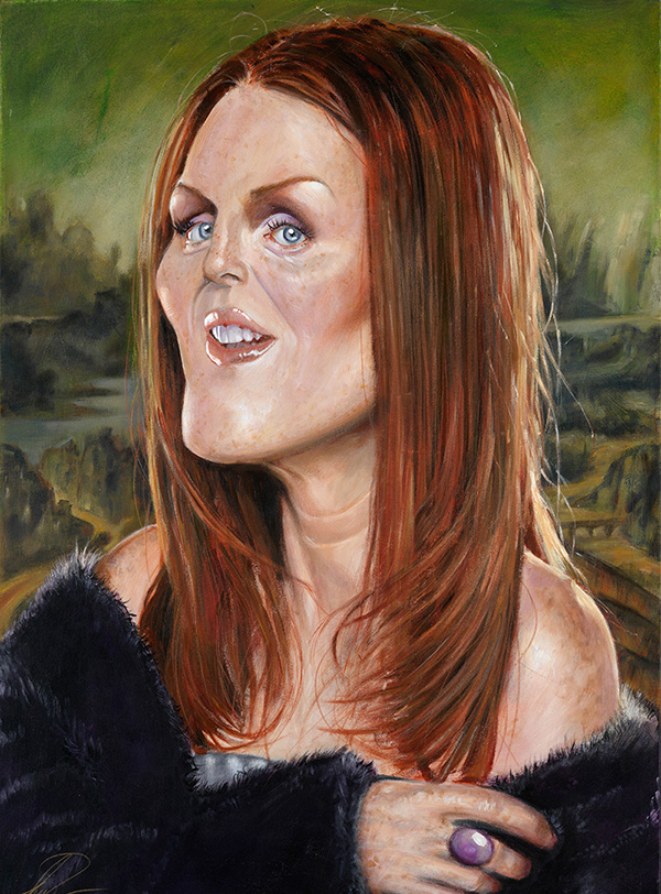 Julianne Moore portrait by Derren Brown