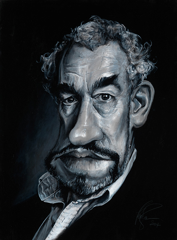 Simon Callow portrait by Derren Brown