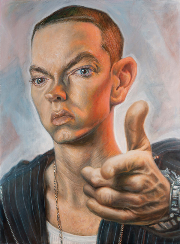 Eminem portrait by Derren Brown