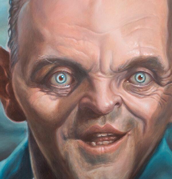 Anthony Hopkins as Hannibal Lecter, portrait by Derren Brown