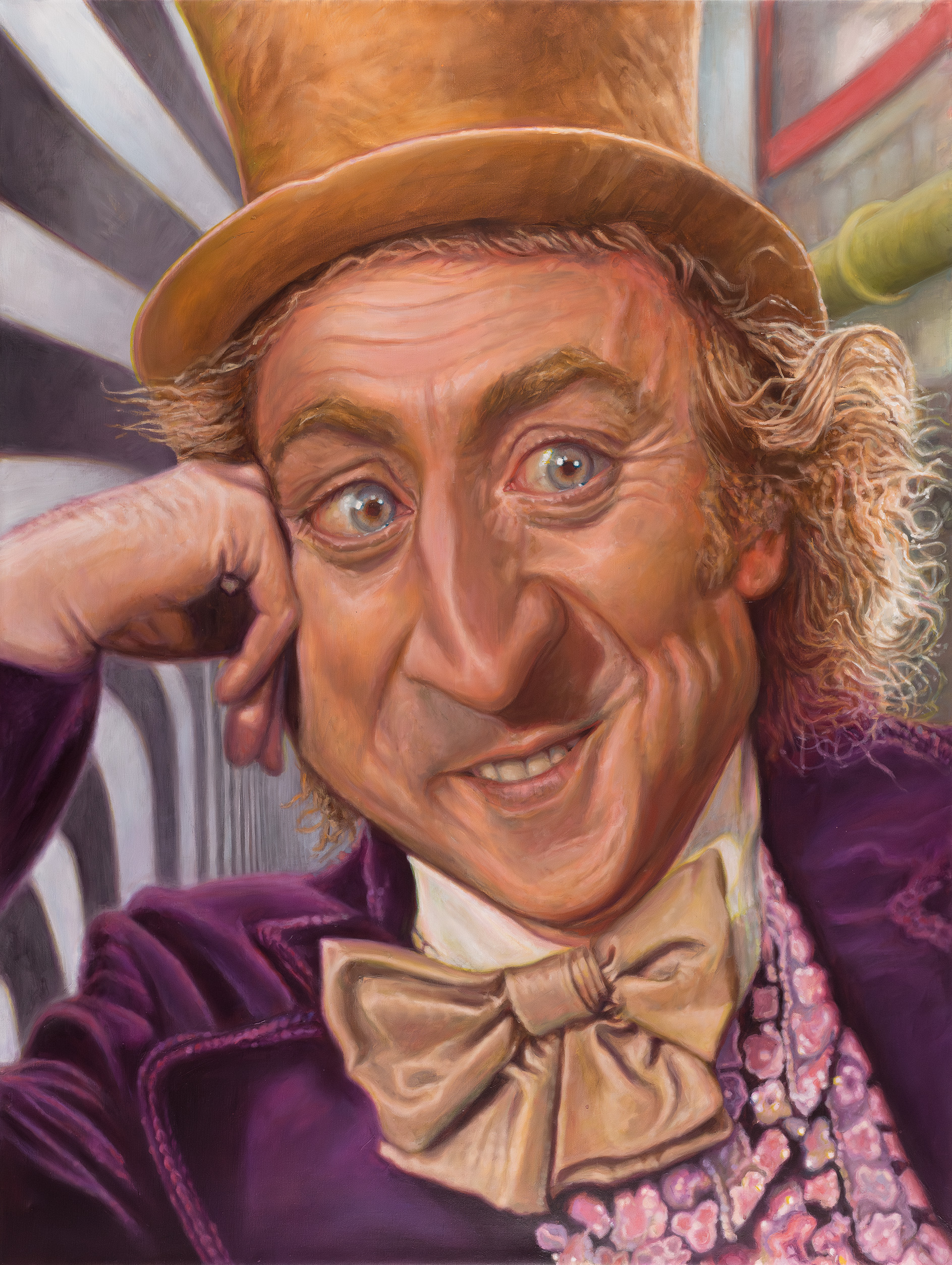 Gene Wilder as Willy Wonka, portrait by Derren Brown
